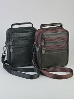 Сумка мужская мини "808#" б/н (нат. кожа) 
