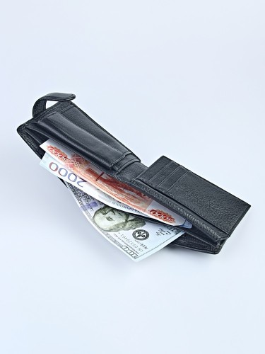 YK 037 Портмоне мужское "XX614-100K" (нат.кожа)